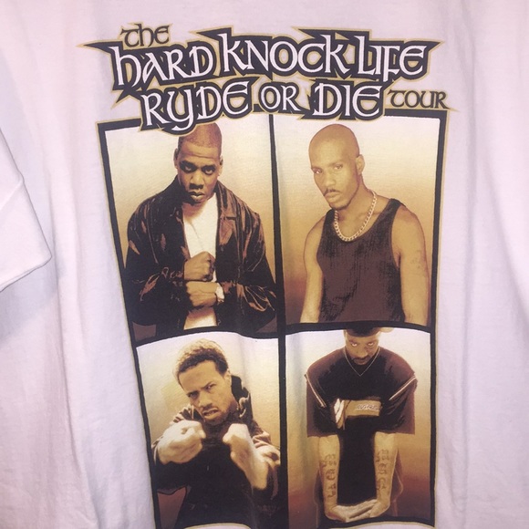 Shirts Jay Z Dmx Hard Knock Life Ryde Or Die Tour Tee L Poshmark